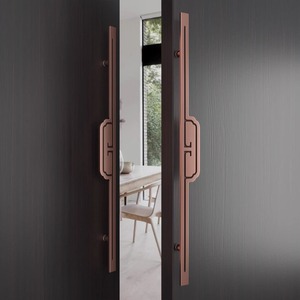 Poignée de <span class=keywords><strong>porte</strong></span> sculptée en alliage d'aluminium haut de gamme, style luxe léger, pour portes coulissantes en verre et portes d'entrée en bois de villa - Product Image 3
