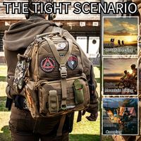 Sac à dos tactique de grande capacité 1000D résistant à l'usure, imperméable, multi-compartiments, MOLLE, pour le rangement d'équipements de plein air