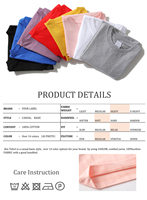 T-shirt pour homme en coton de qualité supérieure, coupe ample, épaules tombantes, marque vierge, surdimensionné, personnalisable