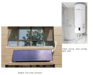 Ke Hui Chauffe-eau <span class=keywords><strong>solaire</strong></span> fendu à <span class=keywords><strong>panneau</strong></span> plat 80L Radiateurs muraux - Product Image 1