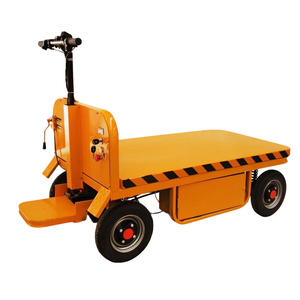 Chariot à plateau électrique à plateforme élévatrice hydraulique avec cadre métallique Stockage industriel OEM Personnalisable Chariot à quatre roues - Product Image 4