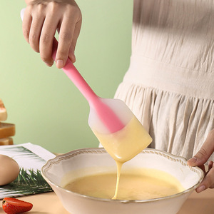 Espátula de Silicona Integrada Semitransparente para Mezclar Crema, Mantequilla y Repostería, Herramientas para Hornear y Hacer Pasteles - Product Image 4