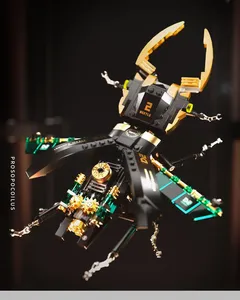 Tuomu T7002 & T7003 Công Nghệ Mới Cú Hơi Nước Nai Động Vật Côn Trùng Robot Mô Hình Đồ Chơi Gạch Quà Tặng Trẻ Em Trẻ Em MOC Xây Dựng Khối - Product Image 5