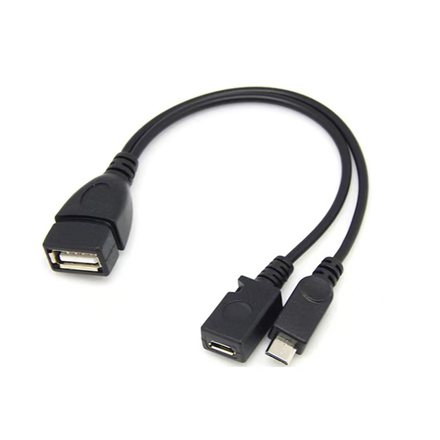2 in 1 Micro OTG Cable with USB Power Supply OTG Cable Micro USB Adapter Cable for Fire TV Stick