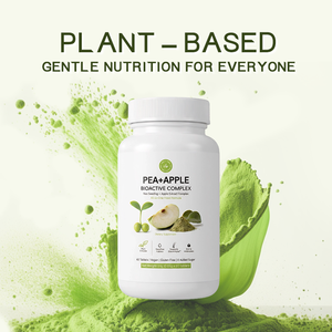 Compléments alimentaires à base de plantes pour la croissance des cheveux, riches en fibres alimentaires avec des concentrés de pois et de pomme, comprimés pour adultes - Product Image 2