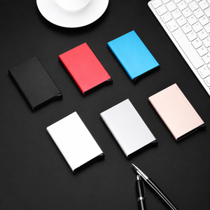 Tarjetero de Aluminio Anodizado con Bloqueo RFID y Mecanismo de Apertura Automática, Personalizable con Logotipo, para Hombres y Mujeres, Uso Diario, Venta al Por Mayor - Product Image 5
