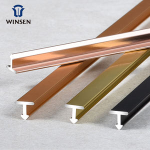 Tira en forma de T para decoración de suelo, adorno de borde de azulejo de cerámica y aluminio, muestra gratis - Product Image 1
