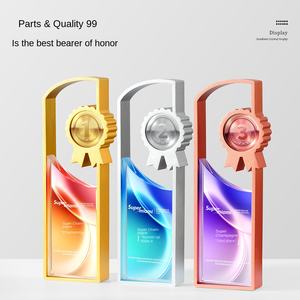 Luxe op maat gemaakte kristallen metalen trofee |   2026 Jaarlijkse Corporate Awards Ceremonie Hoogwaardige Personeelsonderscheiding Verkoopkampioen Kroon - Product Image 5