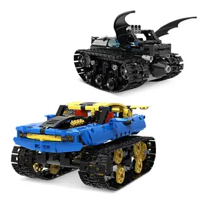 Lego Building Block Car programmazione assemblaggio per bambini telecomando Bat Racing Car offre ai bambini il miglior regalo