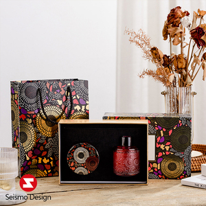 Seismo Bao Bì Quà Tặng Nến Giấy Cứng Thiết Kế Hign-End Bao Bì Trượt Hộp Bao Bì Ngăn Kéo <span class=keywords><strong>Logo</strong></span> Tùy Chỉnh - Product Image 4