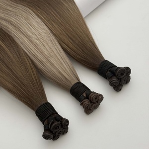 Extensiones de Cabello Humano Virgen y Natural Liso Genius Tejidas a Mano al por Mayor para Mujeres de Proveedores de Cabello en 2025 - Product Image 4