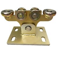 Rouleau de chariot de portail coulissant en acier galvanisé robuste et réglable à 8 roues pour portails coulissants W65/W80, usage en entrepôt