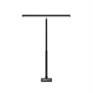 Lámpara de Escritorio LED de 10W con Alimentación USB, Control Táctil, Regulación Continua, Luz de Lectura para Oficina y Hogar, Diseño Minimalista Negro - Product Image 1