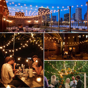 Chất lượng cao G40 rõ ràng Kính ấm trắng bóng đèn trại <span class=keywords><strong>E12</strong></span> ngoài trời dẫn đèn dây cho bên sân sau quán cà phê Bistro - Product Image 6