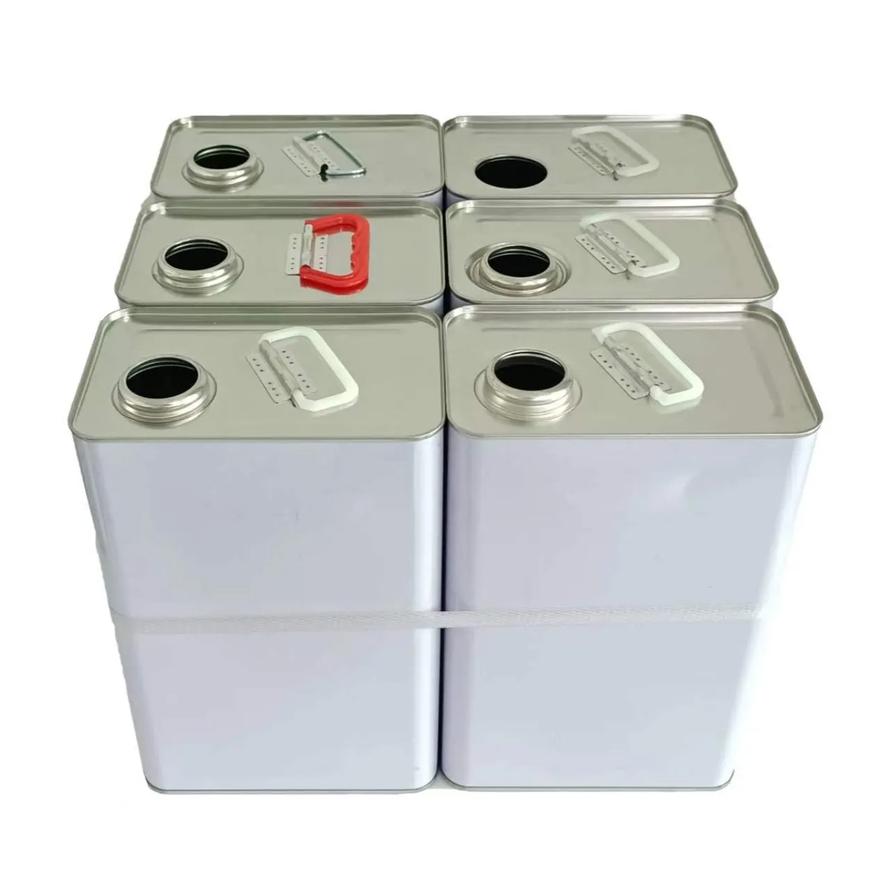 1ガロンの正方形のブリキ缶長方形の空の缶の希釈剤と硬化剤の缶の蓋付き卸売