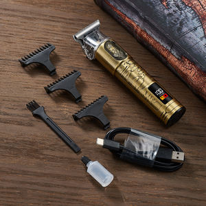 <span class=keywords><strong>Tondeuse</strong></span> à cheveux électrique professionnelle rechargeable pour le corps avec écran LCD <span class=keywords><strong>Tondeuse</strong></span> à cheveux à lame Usb T pour hommes - Product Image 6