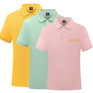 Polos personnalisés en coton et fibre de bambou, manches courtes, polos de golf <span class=keywords><strong>pour</strong></span> hommes, unisexe - Product Image 1