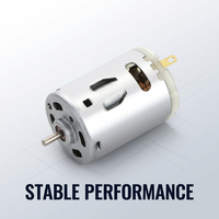 Moteur CC RS-385 à couple élevé 6V 12V 24V, micro-moteur à balais en carbone haute vitesse 10000 tr/min pour sèche-cheveux et pompe à vide, conforme RoHS