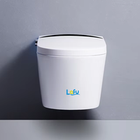 Bidet européen Water Closet Commde P-Trap Wc intelligent sans monture Wc Toilette intelligente suspendue au mur