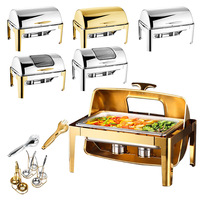 Ensemble de matériel de cuisine pour traiteur : Réchauds de buffet, Plats de maintien au chaud, Réchauds de buffet professionnels, Réchauds de buffet pour buffet, Présentoirs chauffants pour aliments