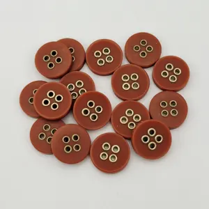 Factory Cheaper Price Shirt Accessories Custom Resin/Polyester Combination Button Wholesale Four-eye Plastic Button