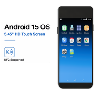 Terminal POS Móvil Android 15 HONGWEN, Escáner de Código de Barras, Impresora Térmica, Pantalla Táctil de 5.5 Pulgadas, NFC, Bluetooth, Wi-Fi, USB