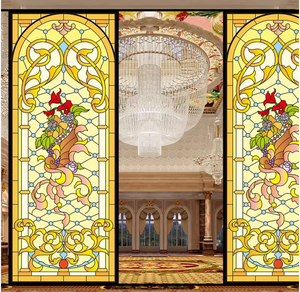 Dôme en <span class=keywords><strong>vitrail</strong></span> peint à la main pour plafond de bâtiment religieux, lucarne de villa de luxe, <span class=keywords><strong>verre</strong></span> trempé courbé à chaud, motif personnalisé 16m - Product Image 3