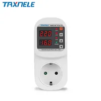 Protection de Surtension Réglable 16A CA 220V/110V, Prise UE, Stabilisateur Sûr Contre les Surtensions et Surintensités