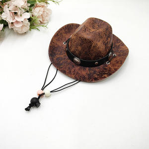 Pequeño vaquero occidental Halloween fantasma Festival fiesta accesorio invierno mascota sol sombrero para perros Mini mascota ropa accesorio para México - Product Image 6
