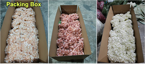 5 Rami di Ortensie Artificiali <span class=keywords><strong>Bianche</strong></span> Lunghe 48CM con Foglie per Decorazioni di Eventi, Feste, Matrimoni e Noleggio Aziendale - Product Image 6