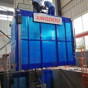 उच्च क्षमता वाले मोटर-गियर इंजन-गियरबॉक्स कुशल बिल्डरों के साथ उच्च-क्षमता वाले निर्माण स्थल लिफ्ट - Product Image 6