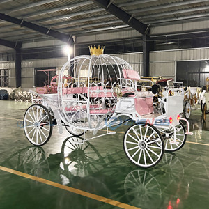 Usine de chariots de <span class=keywords><strong>mariage</strong></span> : Chariot de Cendrillon électrique en forme de citrouille à vendre - Product Image 1