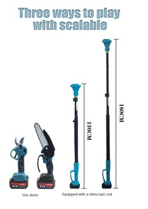 Sécateur télescopique électrique sans fil de 6 pouces, sécateur d'arbres à perche, lame en acier inoxydable, capacité de coupe de 0 à 30 mm, pour droitiers - Product Image 3