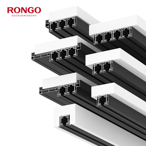 RONGO interno stretto sottile cornice di vetro <span class=keywords><strong>porta</strong></span> scorrevole balcone Full View ufficio grande 4 pannello in alluminio <span class=keywords><strong>porta</strong></span> vetrata - Product Image 5