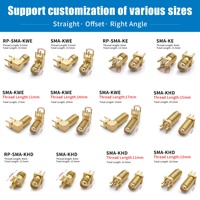 Soket PCB Koaksial RF S M A untuk Kabel Jumper, Bentuk L, Anti-Korosi, Tahan Lama, Produksi OEM, Penyelarasan Pin, Langsung dari Pabrik
