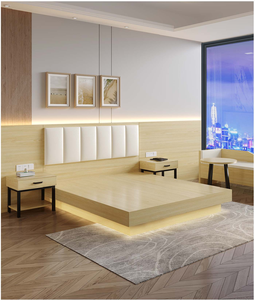 Camas de Hotel Modernas y Ecológicas de Madera Maciza, con Cabeceras Tapizadas, Personalizables en Tamaño y Color para Dormitorio, a Precio Accesible - Product Image 5