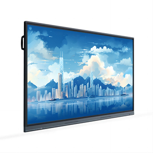 Pizarra Digital Inteligente de 86/75/65/55 Pulgadas, Pantalla Táctil Grande, Pizarra Interactiva Blanca para Educación y Reuniones, Modelo HCT-65 Portátil - Product Image 1