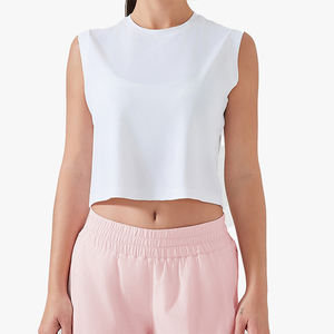 Chaleco Deportivo Holgado y Transpirable de Verano para Mujer, Top de Yoga sin Mangas de Seda Helada de Secado Rápido - Product Image 5