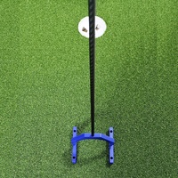 SwingPerfect Golf Aim Putting Alignment Gate Serat Karbon Ambidextrous 44in Alat Bantu Pelatihan Posisi Mata dengan Umpan Balik Visual