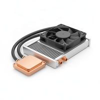 Kit de refroidissement par eau pour refroidisseur liquide avec bloc d'eau en cuivre, radiateur à ailettes en aluminium et deux ventilateurs de refroidissement, équipement industriel