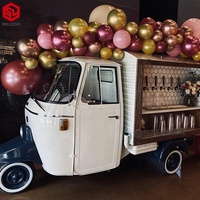 Tricycle alimentaire de Style Vintage, camion de crème glacée, voiture de café, cuisine Mobile, chariot de nourriture électrique, camion de bière de Bar Mobile