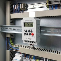 Minuteur numérique programmable hebdomadaire KG316T-II, interrupteur de minuterie micro-ordinateur, installation sur rail DIN pour le contrôle de l'éclairage