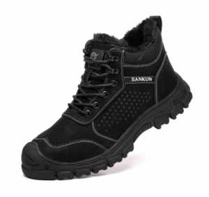 Bottes <span class=keywords><strong>de</strong></span> travail <span class=keywords><strong>de</strong></span> <span class=keywords><strong>sécurité</strong></span> JIANKUN unisexes pour hommes et femmes, en cuir microfibre imperméable, avec embout en acier, anti-écrasement/anti-perforation - Product Image 2