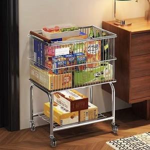 Cesto Portabiancheria Sporca <span class=keywords><strong>con</strong></span> Ruote, Supporto per Vestiti, Cesto <span class=keywords><strong>Porta</strong></span> Scarpe, Carrello Portaoggetti - Product Image 3
