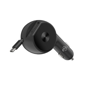 Cargador <span class=keywords><strong>de</strong></span> Coche Portátil Universal <span class=keywords><strong>de</strong></span> 12V-24V 30W <span class=keywords><strong>con</strong></span> Cable Retráctil Tipo-C <span class=keywords><strong>de</strong></span> Carga Rápida para Teléfono, Tableta y Cámara, Directo <span class=keywords><strong>de</strong></span> Fábrica - Product Image 4