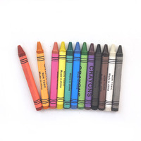 Juego de Crayones de Cera para Niños, 12 Colores, Ecológicos, No Tóxicos, Certificados por la CE, para Pintura Artística Escolar