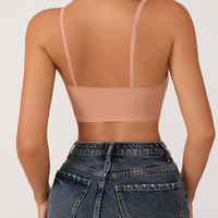 RTS été découpé au laser Por Mayor femmes coloré solide Bralette brassière amovible rembourré soutiens-gorge sans fil sans couture soutien-gorge pour les filles