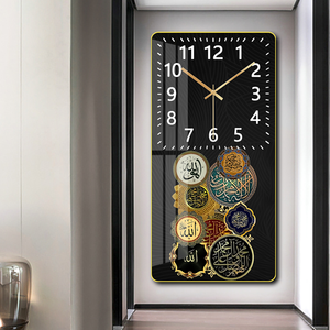 Thiết Kế Mới Ánh Sáng Sang Trọng Chủ Đề Pha Lê Sứ Sơn Đồng Hồ Treo Tường Tường Nghệ Thuật Trang Trí Nội Thất Đồng Hồ Treo Tường - Product Image 2