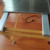 Table de travail pliante multifonctionnelle 100*120cm pour menuiserie, mini-scie de table DIY, établi portable pour le travail du bois