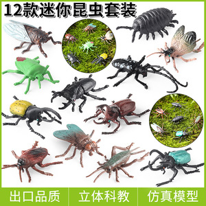Jouets d'insectes de simulation yxs, figurines solides pour Halloween, <span class=keywords><strong>rhinocéros</strong></span>, <span class=keywords><strong>scarabée</strong></span>, grillon, longhorn, mouche, souris, etc. - Product Image 1